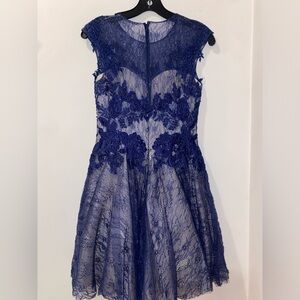 Basix Prom Dress Blue Size 0. Perfect for a Middle School Prom!